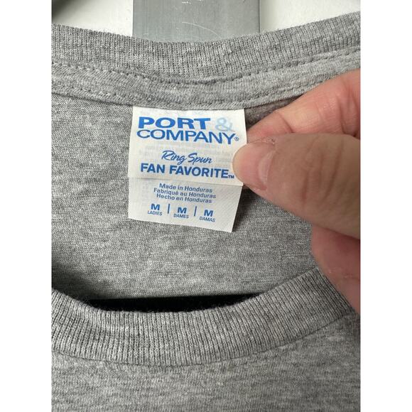 Trump Girl Messy Bun Trump 2024 Election US Flag Gift Womens M T-Shirt Gray B14 - Picture 3 of 5